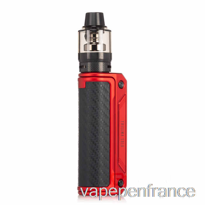 Kit De Démarrage Lost Vape Thelema Solo 100w Rouge Mat / Stylo Vape En Fibre De Carbone